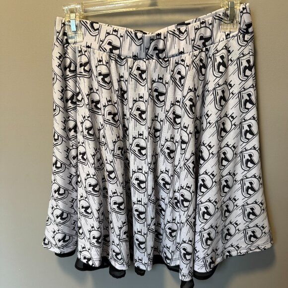 Her Universe STAR WARS Stormtrooper Layered Flare Circle Skirt Black White - M - Picture 1 of 5